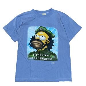 Vintage Y2K Homer Simpson Che Guevara T-Shirt 2006 Simpsons Small Fit Cuba